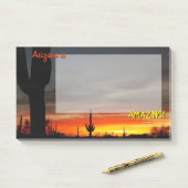 Post-it® "Arizona is Amazing !" Cactus Sunset Sonoran (Sur un bureau)