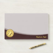 Post-it® Arme de lutte Gold (Sur un bureau)