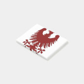 Post-it® Armoiries de l'aigle Phoenix Maroon Noblesse héral (Incliné)