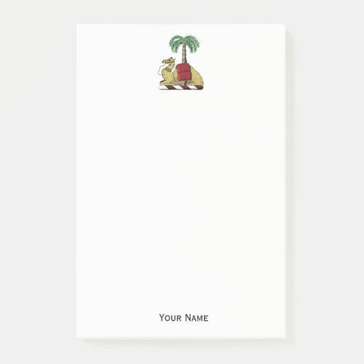 Post-it® Armoiries en couleur héraldique de palmier (Devant)