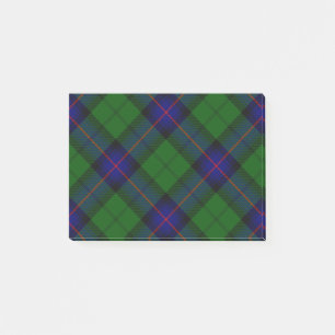 Post-it® Armstrong tartan bleu et vert plaid