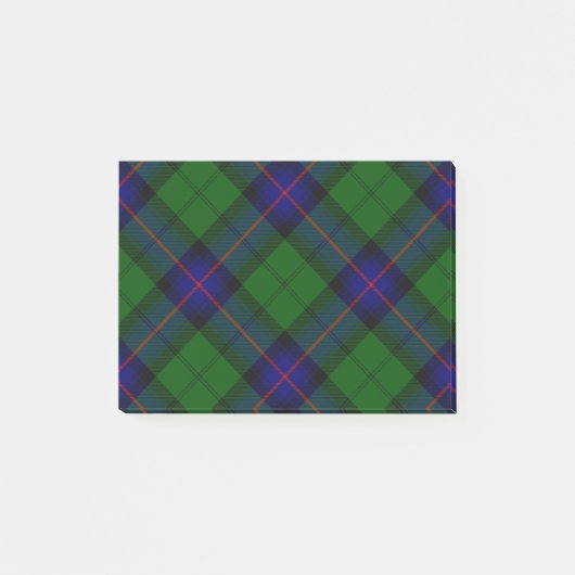 Post-it® Armstrong tartan bleu et vert plaid (Devant)