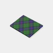 Post-it® Armstrong tartan bleu et vert plaid (Incliné)