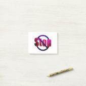 Post-it® Arrêter (Sur un bureau)