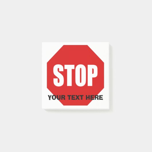 Post-it® Arrêter de signer le message personnalisé It 3x3 (Devant)