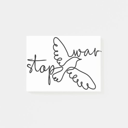 Post-it® Arrêter la guerre (Devant)
