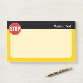 POST-IT® ARRÊTER LE SIGNE (Sur un bureau)