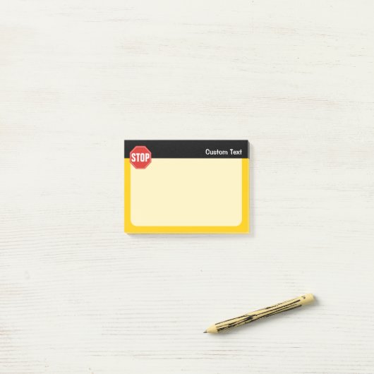 POST-IT® ARRÊTER LE SIGNE (Sur un bureau)