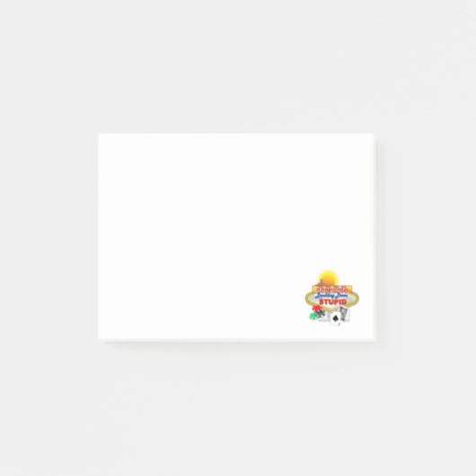 Post-it® Arrêtez de douter sur des post-notes Stupides (Devant)