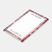 Post-it® Arrêtez et sentez la rose élégante bordure fleur g (Incliné)