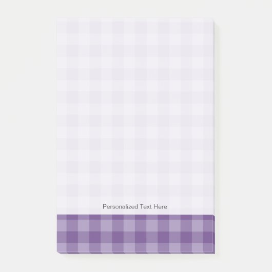 Post-it® arrière - plan à damiers violet (Devant)