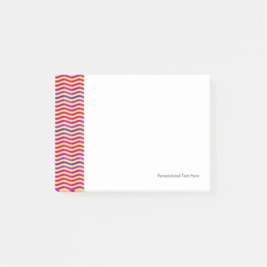 Post-it® Arrière - plan à rayures rétro 3 (Devant)