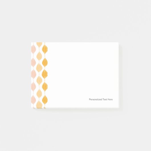 Post-it® arrière - plan Abstrait de motif d'or (Devant)