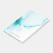 Post-it® Arrière - plan Aqua Blue Watercolor (Incliné)