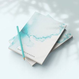 Post-it® Arrière - plan Aqua Blue Watercolor