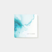 Post-it® Arrière - plan Aqua Blue Watercolor (Devant)