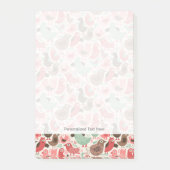 Post-it® arrière - plan aux oiseaux mignons (Devant)