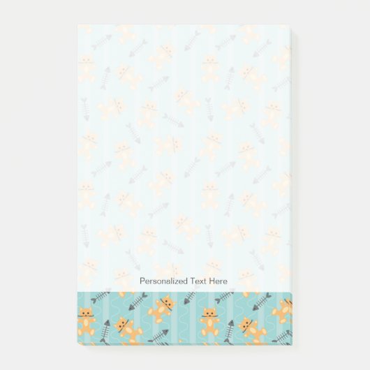 Post-it® arrière - plan avec chats (Devant)