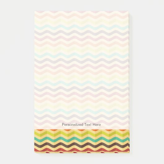 Post-it® Arrière - plan avec des rayures dans rétros 4 (Devant)