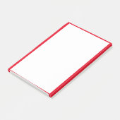 Post-it® Arrière - plan blanc uni aux arêtes rouges (Incliné)