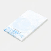 Post-it® Arrière - plan bleu abstrait d'aquarelle, texture (Incliné)