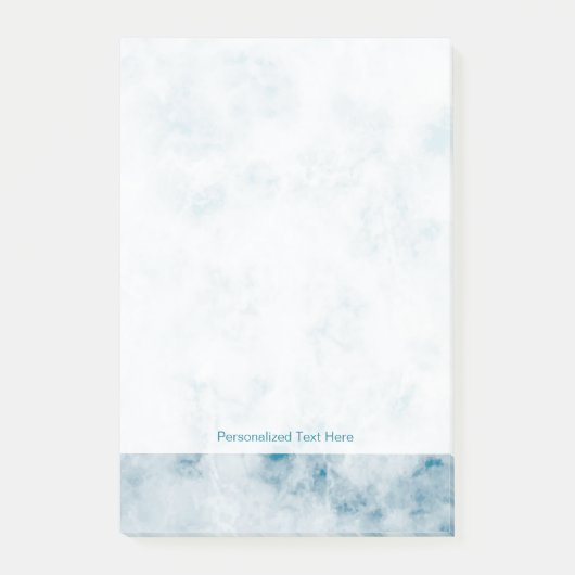 Post-it® Arrière - plan bleu de marbre de texture (Devant)