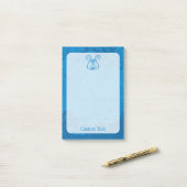 Post-it® Arrière - plan Blue Lyre (Sur un bureau)