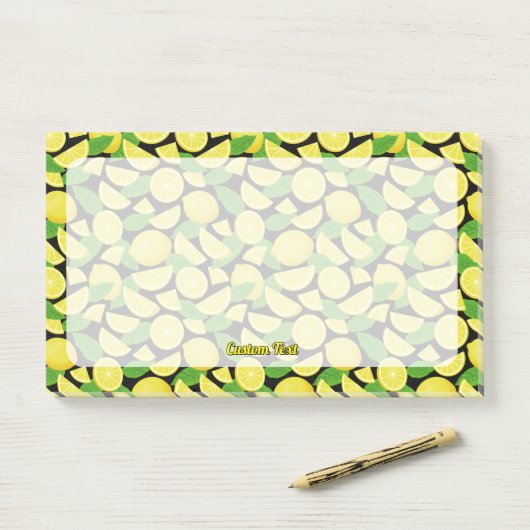 Post-it® Arrière - plan citron (Sur un bureau)