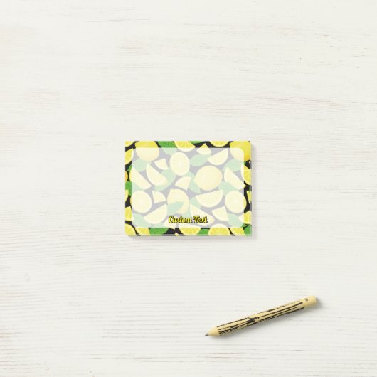 Post-it® Arrière - plan citron (Sur un bureau)