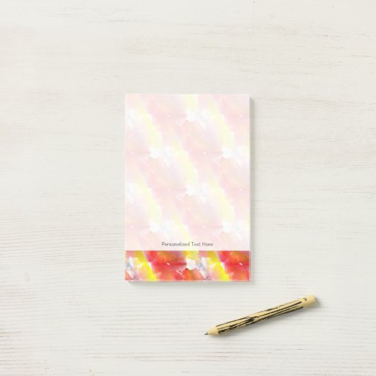 Post-it® Arrière - plan d'aquarelle de texture de (Sur un bureau)