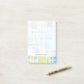 Post-it® arrière - plan d'aquarelle peint Abstrait. (Sur un bureau)