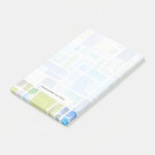 Post-it® arrière - plan d'aquarelle peint Abstrait. (Incliné)