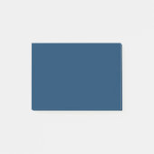 Post-it® Arrière - plan de couleur en acier bleu profond (Devant)