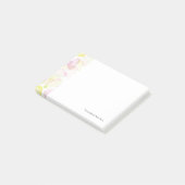 Post-it® arrière - plan de fleurs d'aquarelle, texture (Incliné)