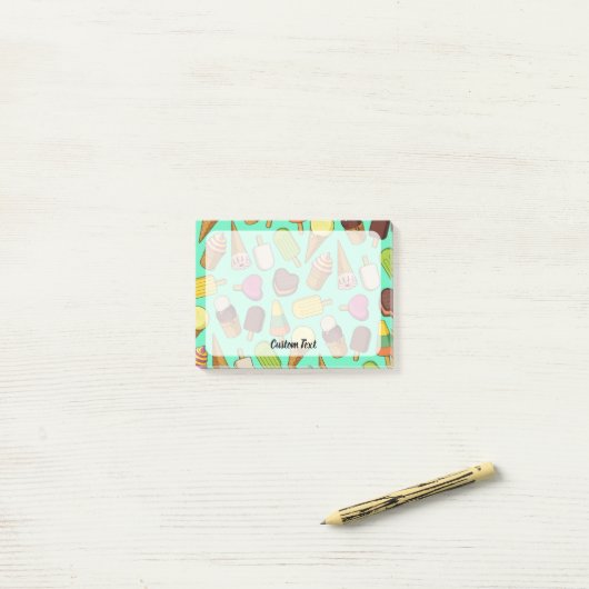 Post-it® Arrière - plan de glace (Sur un bureau)