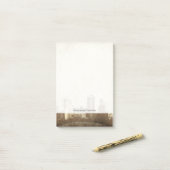 Post-it® arrière - plan de Grungy (Sur un bureau)