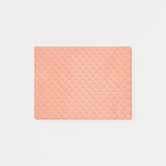 Post-it® arrière - plan de motif de fleur de pêche (Devant)