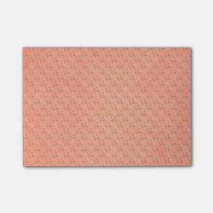 Post-it® arrière - plan de motif de fleur de pêche