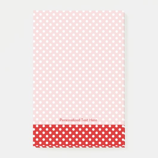 Post-it® Arrière - plan de point de polka (Devant)