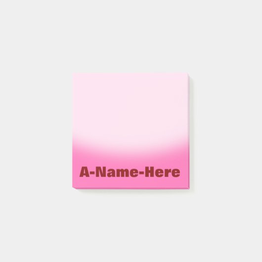 Post-it® Arrière - plan de roses indien avec le nom (Devant)