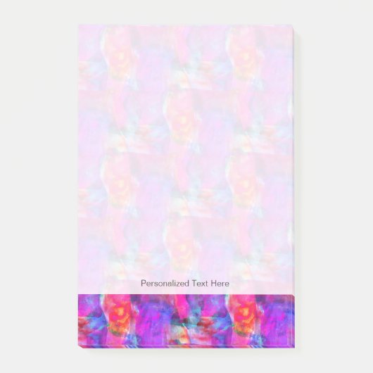 Post-it® arrière - plan de texture rose, bleue et rouge (Devant)