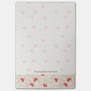 Post-it® Arrière - plan des Coeurs mignons