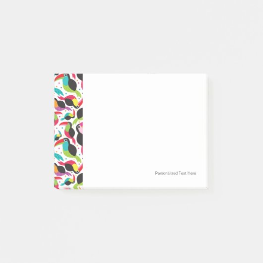 Post-it® arrière - plan exotique d'oiseau de toucan du (Devant)