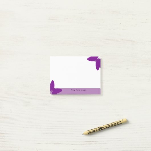 Post-it® Arrière - plan fait sur commande de pourpre des (Sur un bureau)