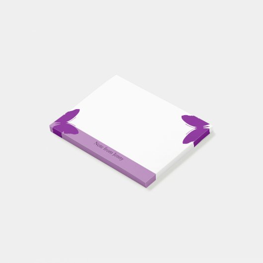 Post-it® Arrière - plan fait sur commande de pourpre des (Incliné)