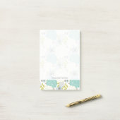 Post-it® arrière - plan floral (Sur un bureau)