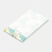Post-it® arrière - plan floral (Incliné)