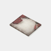 Post-it® Arrière - plan floral automne avec stylo et papier (Incliné)