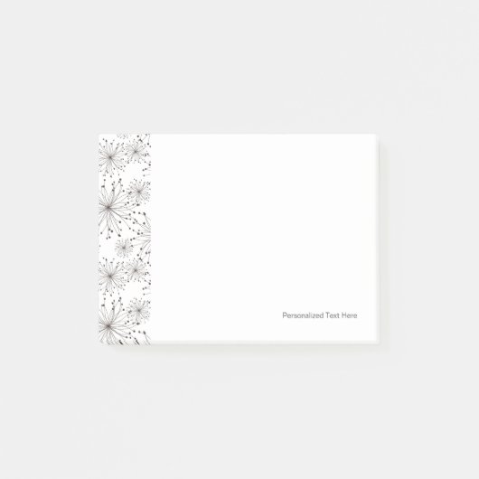 Post-it® arrière - plan floral rétro (Devant)