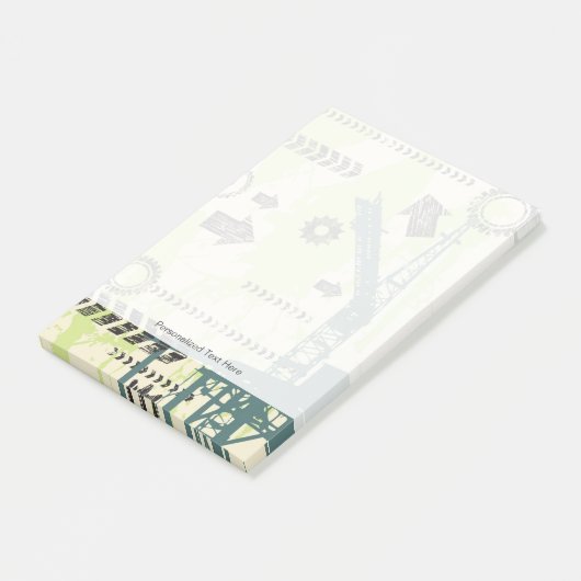 Post-it® Arrière - plan high-tech Abstrait (Incliné)